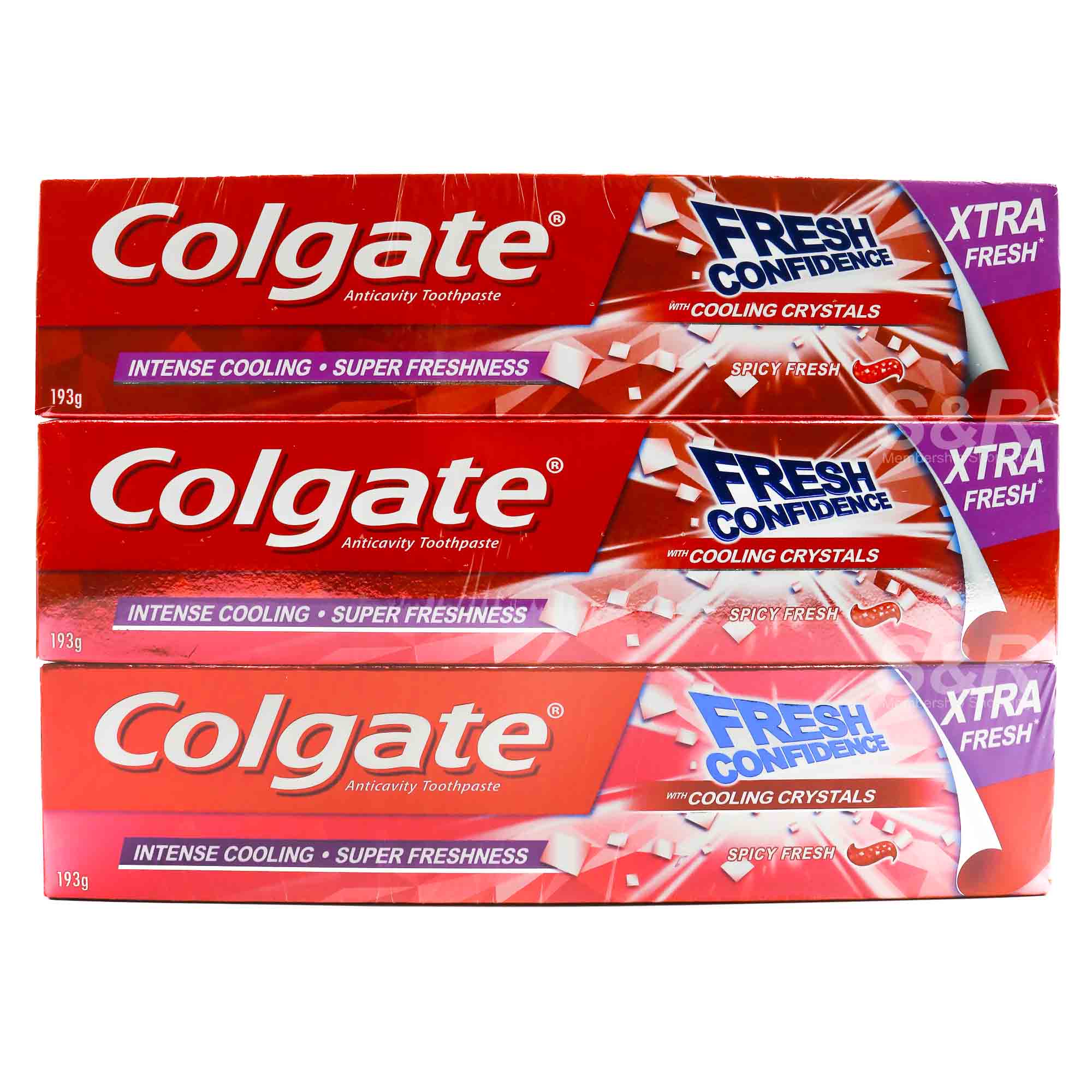Colgate Fresh Confidence Spicy Fresh Toothpaste 3pcs